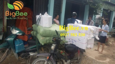 BigBee đi giao băng keo cho khách hàng ở Bình Thuận